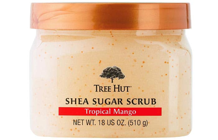 Exfoliante de azúcar de karité Tree Hut Tropical Mango