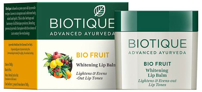 Bálsamo de labios Biotique Bio Fruit Lighting