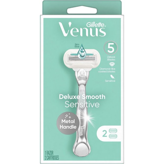 Maquinilla de afeitar suave Gillette Venus Sensitive Deluxe